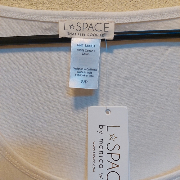 L * Space Melrose Bodycon Mini Dress with Puf sleeves in Small Cream Color NWT - Picture 4 of 5